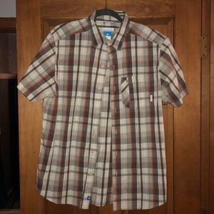 Columbia short sleeve casual button down